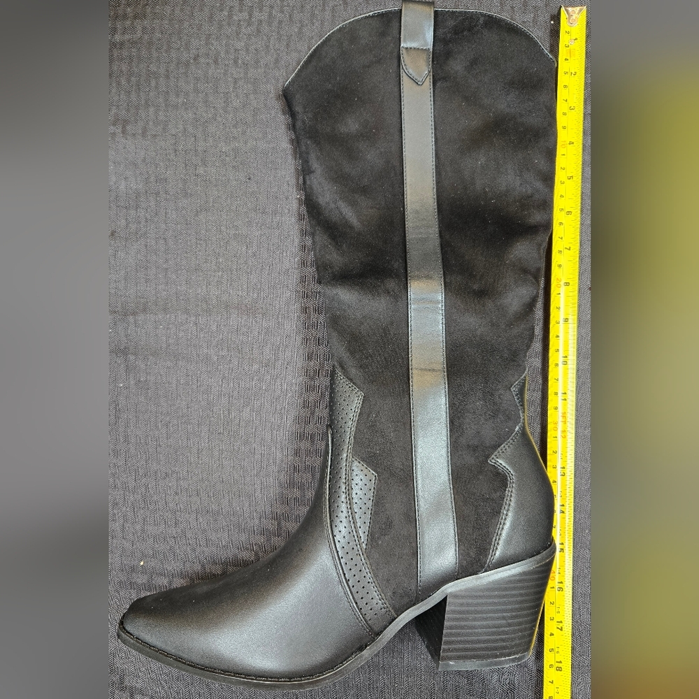 Womens Black Leather Boots